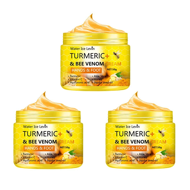 Turmeric & Bee Venom Hand & Foot Crack Repair Cream – Deep Moisturizing Dead Skin Removal | 50g