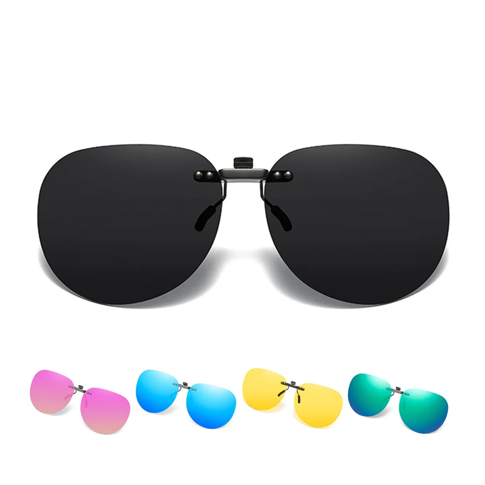 Oval Clip-On Sunglasses | 7 Lens Options