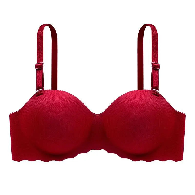Seamless Push-Up Bralette — Wire-Free Padded Bra with Detachable Straps