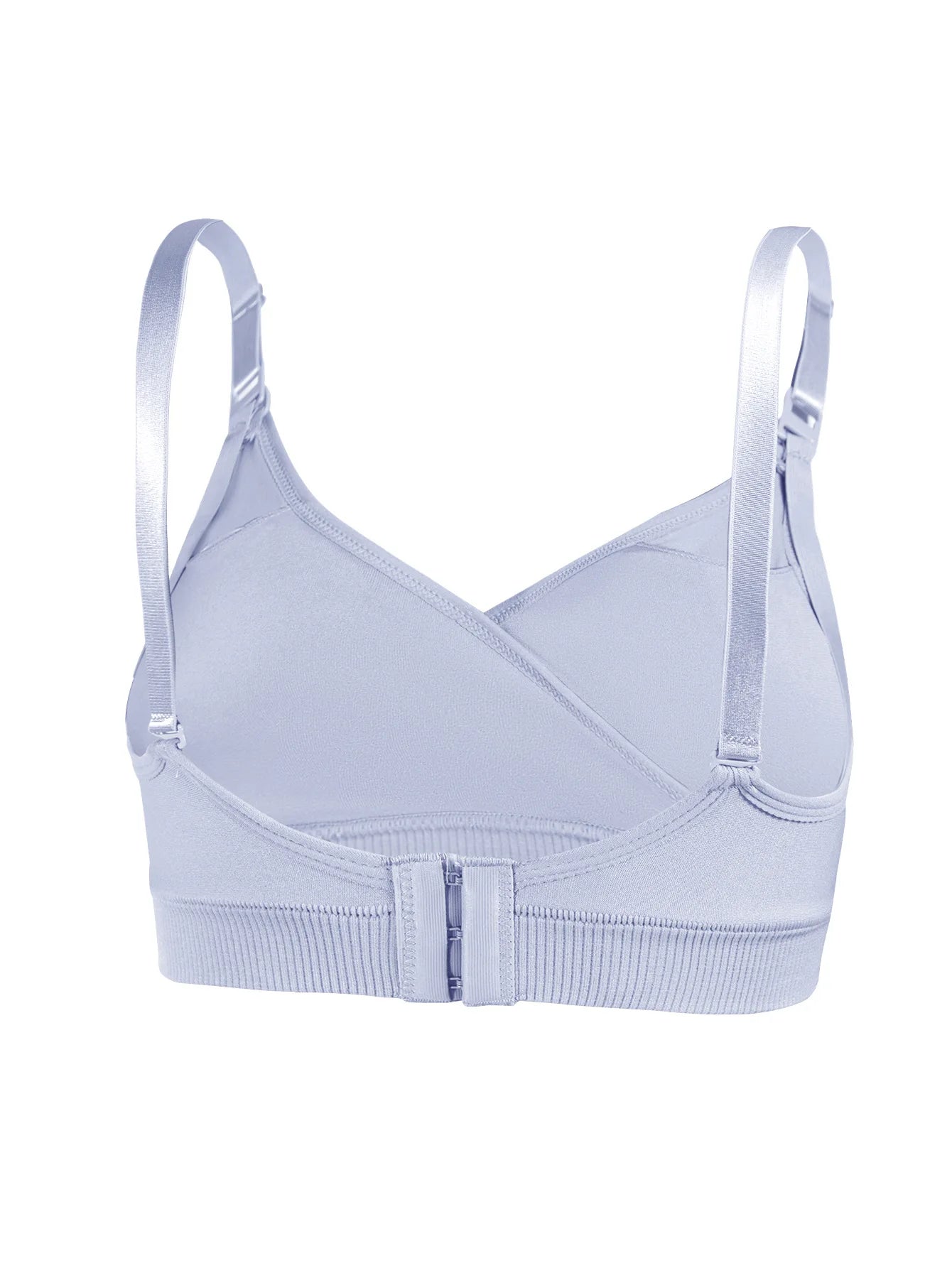 Wire-Free Maternity Nursing Bra Nylon Seamless Front Closure Breastfeeding Comfort Adjustable Support Soft Pregnancy Underwear