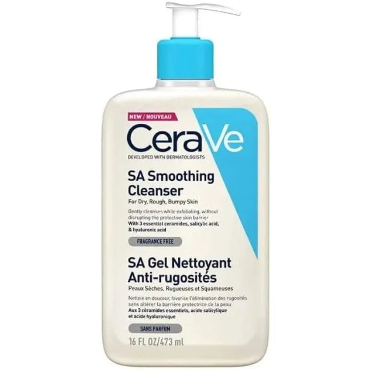 CeraVe SA Smoothing Cleanser for Face & Body – 473ml