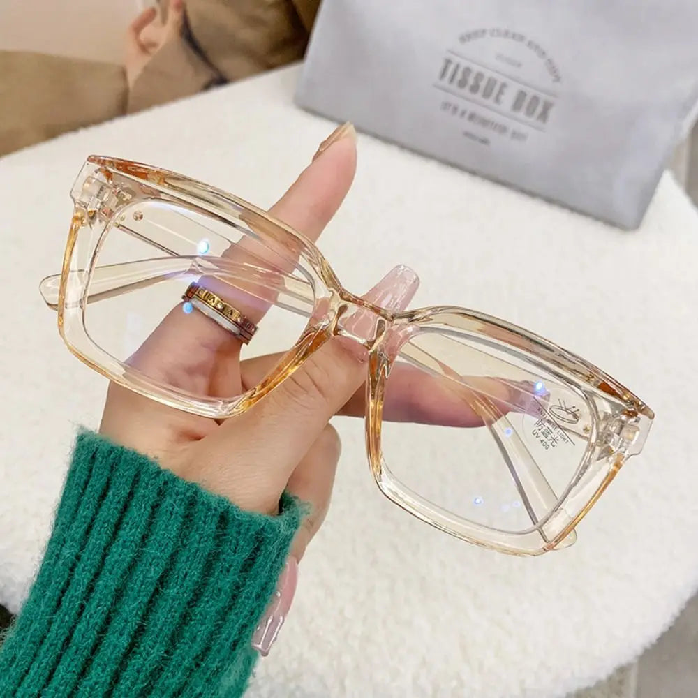 Oversized Square Clear-Lens Glasses | Unisex Statement Frames