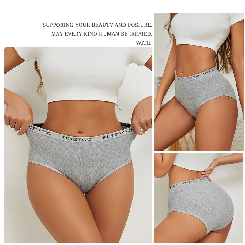 Women's Seamless Cotton Briefs Women Plus Size Panties Solid Color Breathable Underwear Female Low Waist Soft Lingerie S-XXL