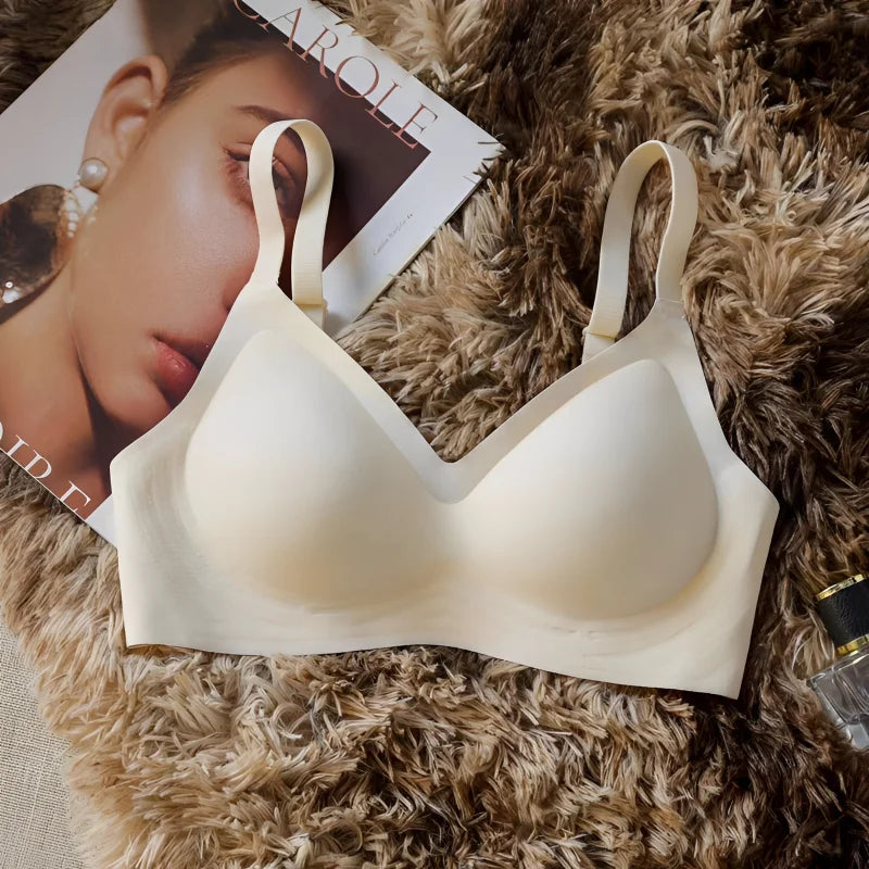 Women's Seamless Push-Up Bra – Wire-Free Soft Support for Small Chest