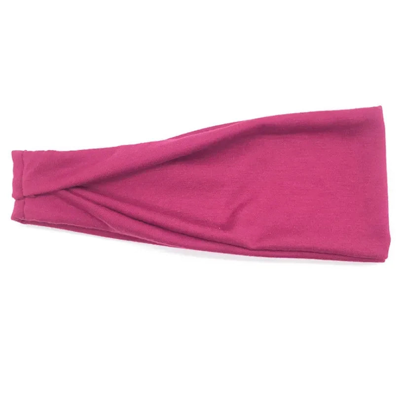 Women Headband Twist Cotton Sport Wide Turban Twisted Knotted Headwrap Girls Hairband Fashion Head Band Hair Accessories