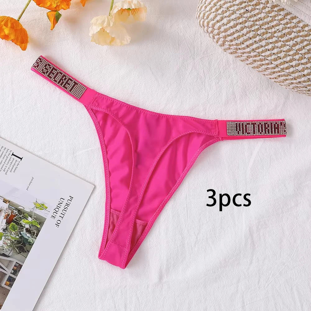 3-Pack Seamless Lace Thong Panties for Women | Breathable High-Waist G-String Underwear
