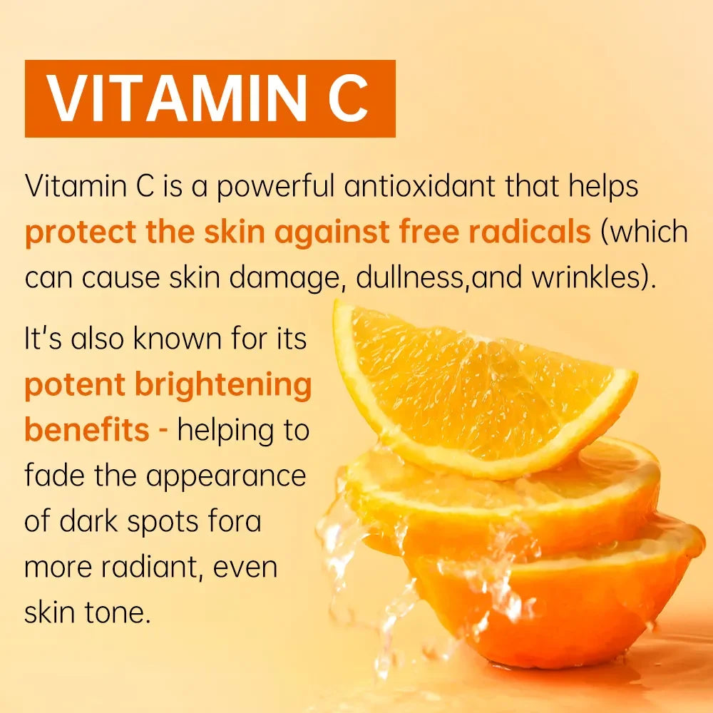 Vitamin C Brightening Skincare Set – Dark Spot Removal, Whitening & Deep Hydration