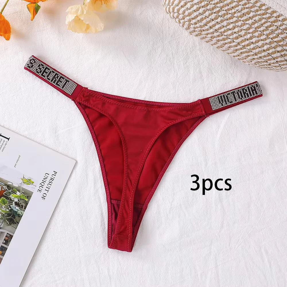 3-Pack Seamless Lace Thong Panties for Women | Breathable High-Waist G-String Underwear