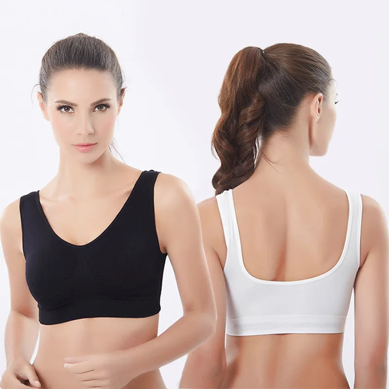 Women's Seamless Push-Up Sports Bra – Wire-Free Padded Vest Bralette | Gym Fitness Running