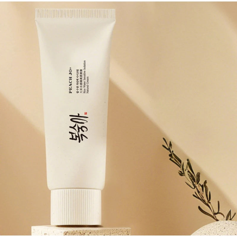 Korean Rice Essence Sunscreen – UV Protection, Moisturizing & Makeup Primer