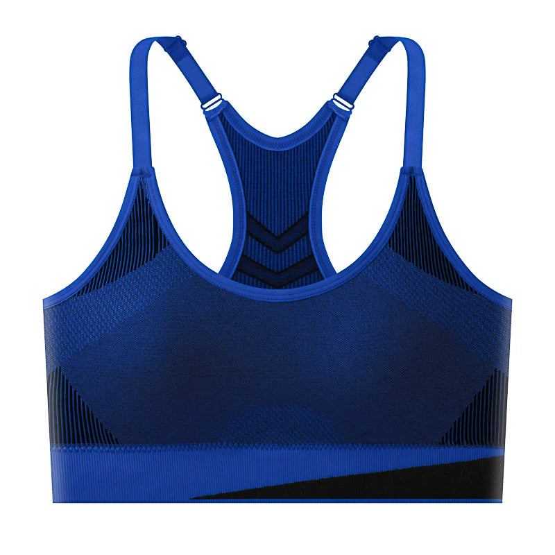 Women's Double Layer Seamless Sports Bra – Sweat-Absorbing Shockproof Padded | Gym Yoga Running