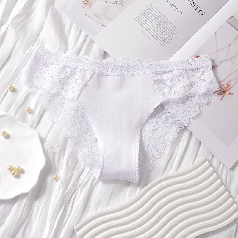 Personalized Crystal Letter Thong | Custom Name Lace Underwear | Unique Gift for Her