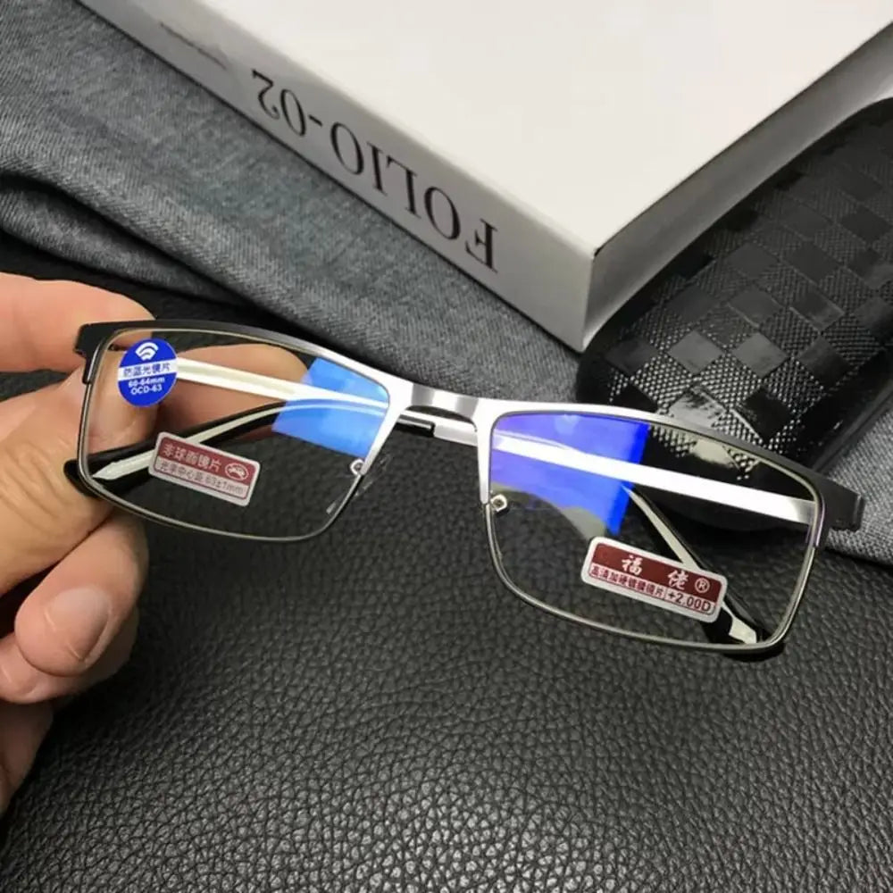 Unisex Rectangle Reading Glasses | Clear Lenses, +1.00 to +4.00