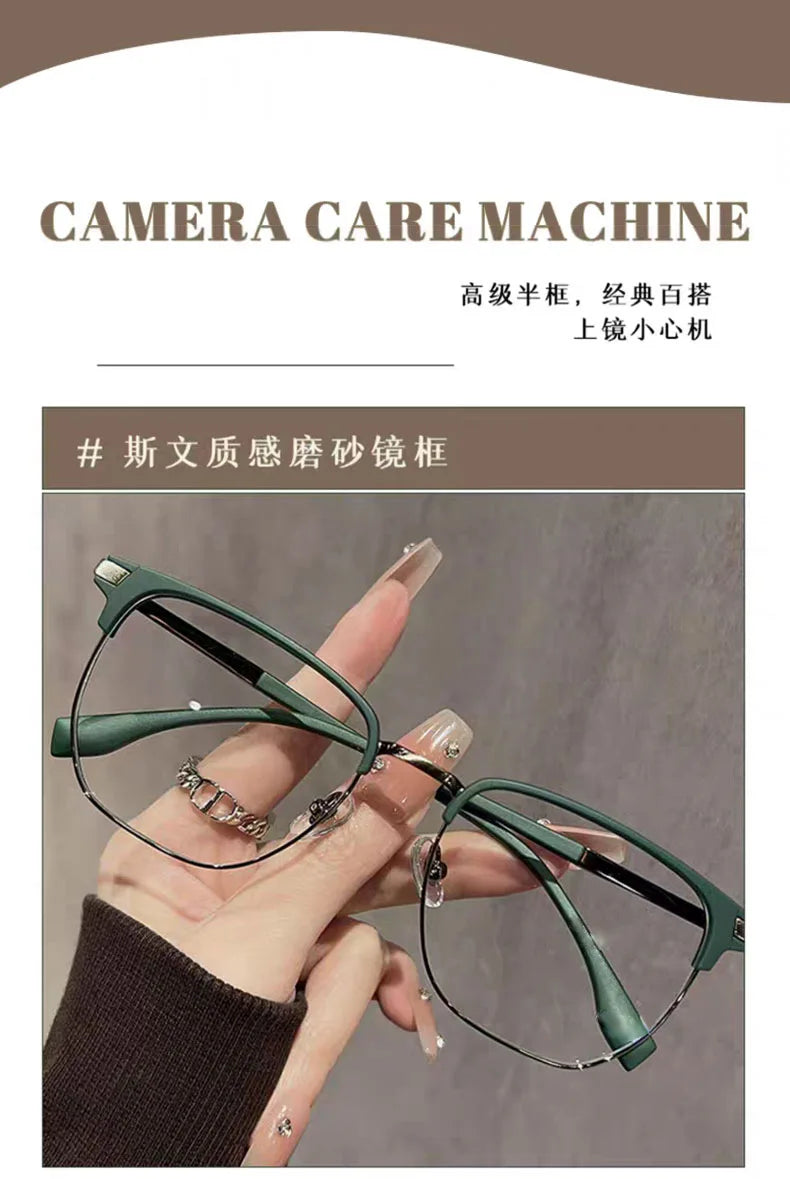 Square Metal Reading Glasses for Men & Women