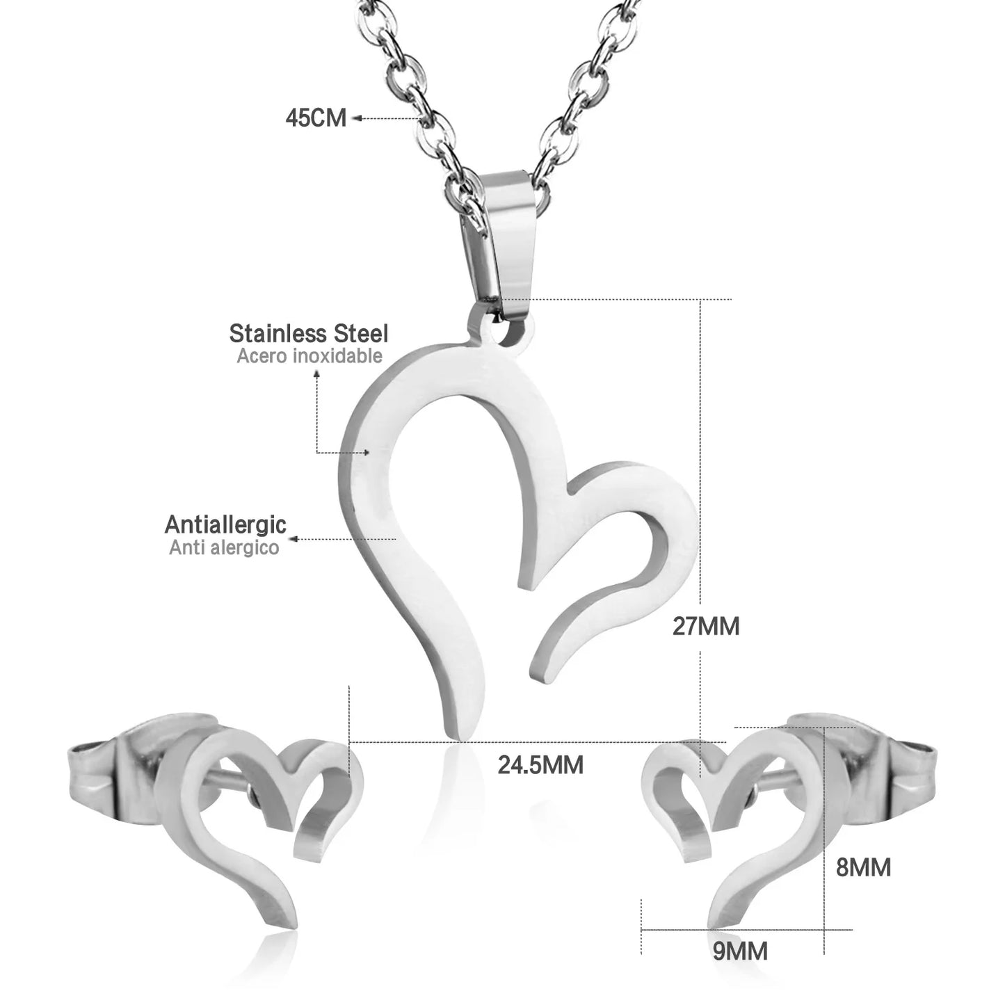 Tree of Life Jewelry Set – Stainless Steel Necklace & Earrings for Women