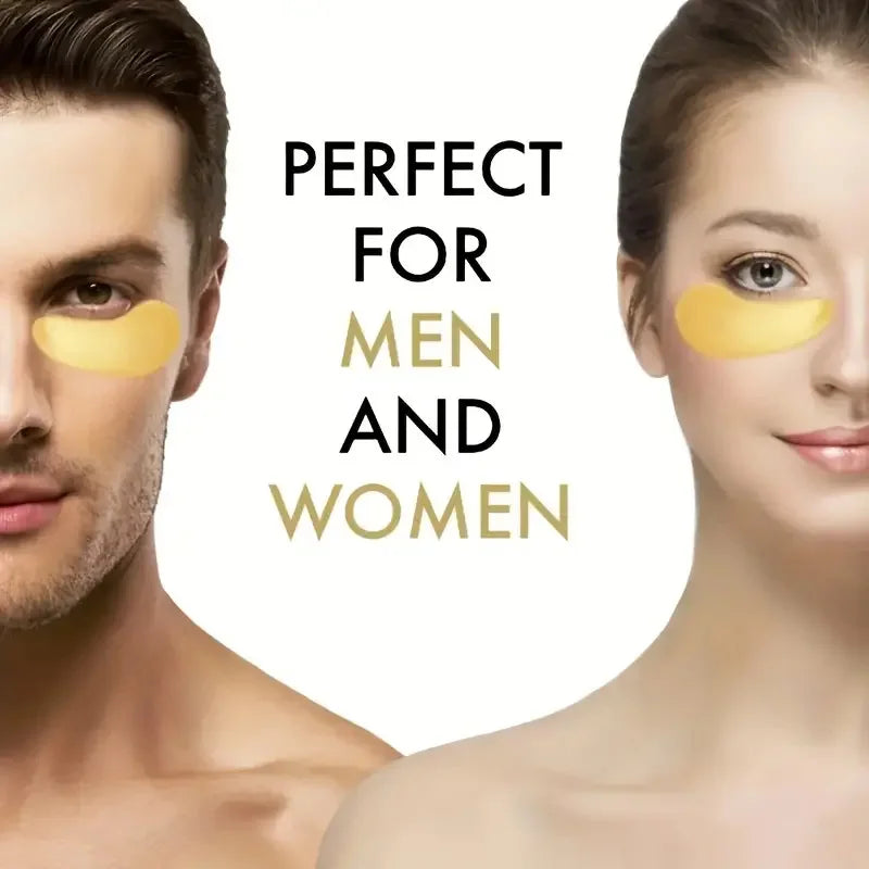 24K Gold Collagen Eye Masks – Reduce Dark Circles, Puffiness & Fine Lines (60 Patches)