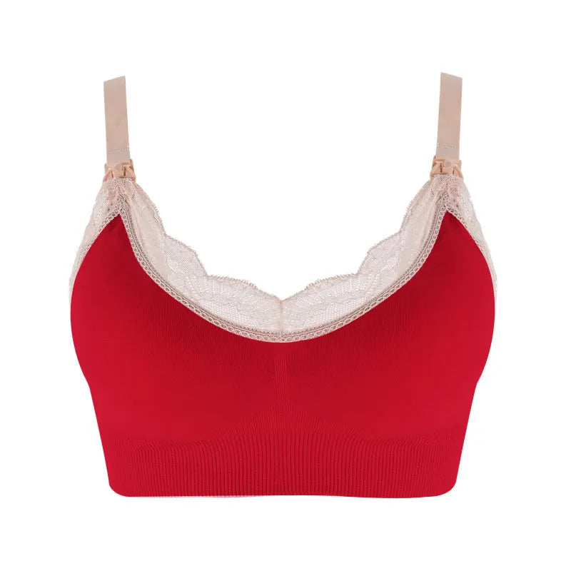 Women's Wireless Nursing Bra – Seamless Breathable Maternity Breastfeeding Bra