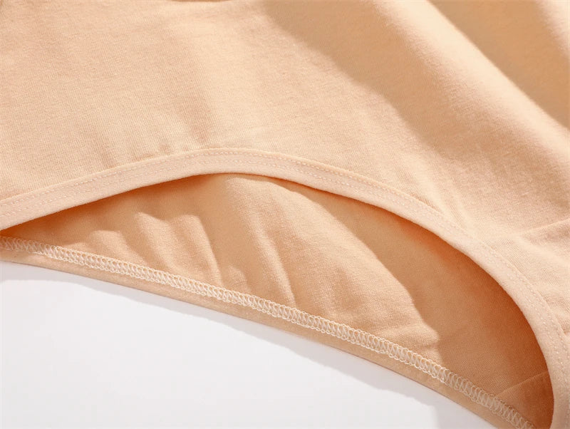 6-Pack Cotton Logo Waistband Bikini Briefs — Low-Rise Breathable Sport Panties