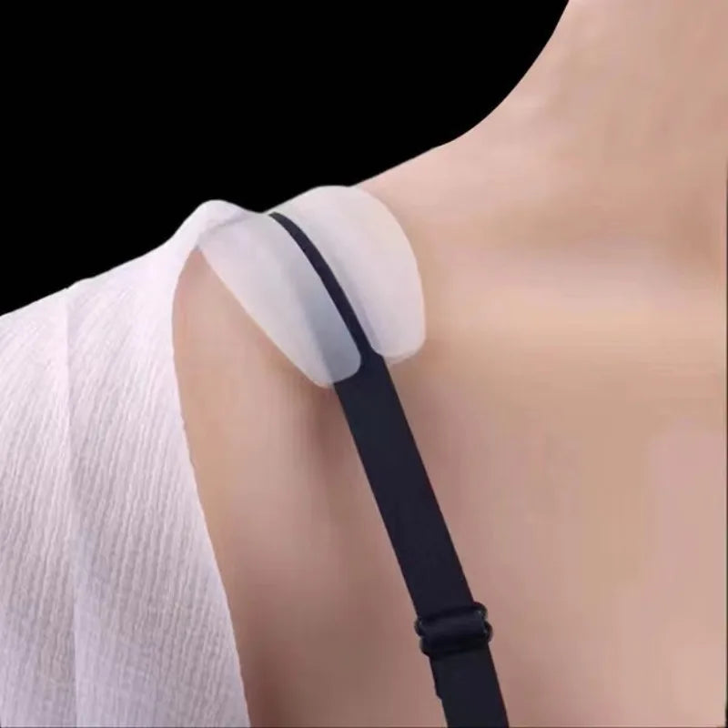 Silicone Bra Strap Cushion Pads – Non-Slip Shoulder Protectors for Pain Relief (One Size, 3 Colors)
