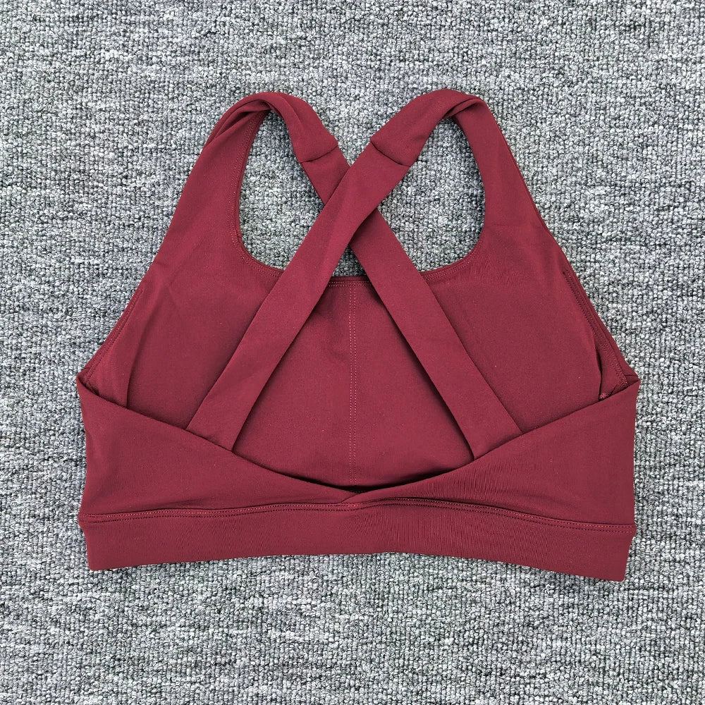 Women Sports Bra Cross Gym Top Women Training Running Yoga Bra Stretch Women Workout Underwear Fitness Sexy Yoga Clothes