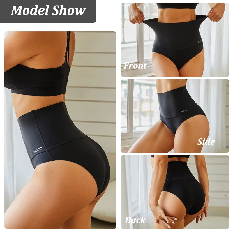 Women's High Waist Seamless Bodyshaper Briefs | Soft Cotton Crotch Shapewear Panties (S–3XL)