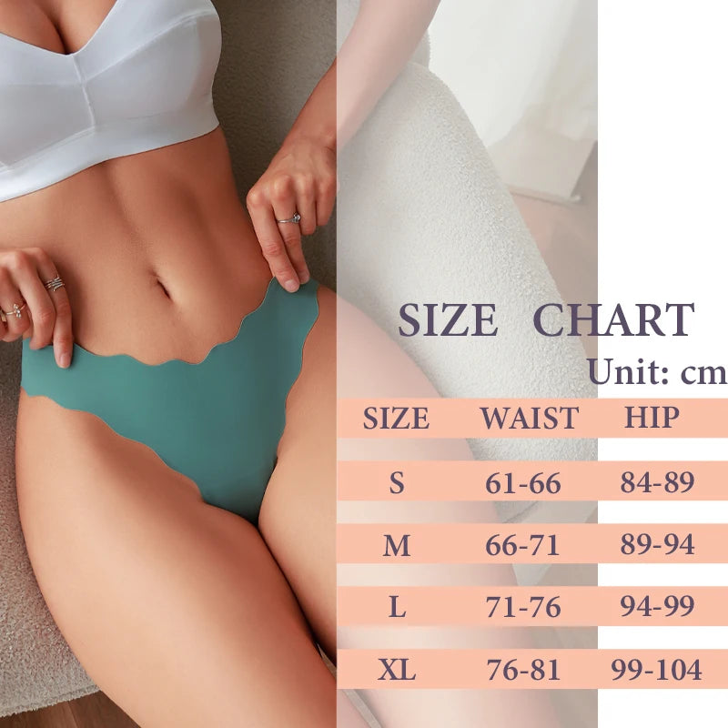 5Pcs Women's Seamless Comfy Thong Panties for Women Sport Running Underwear Set Sexy Low-Rise Solid V-Strings Invisible Lingerie