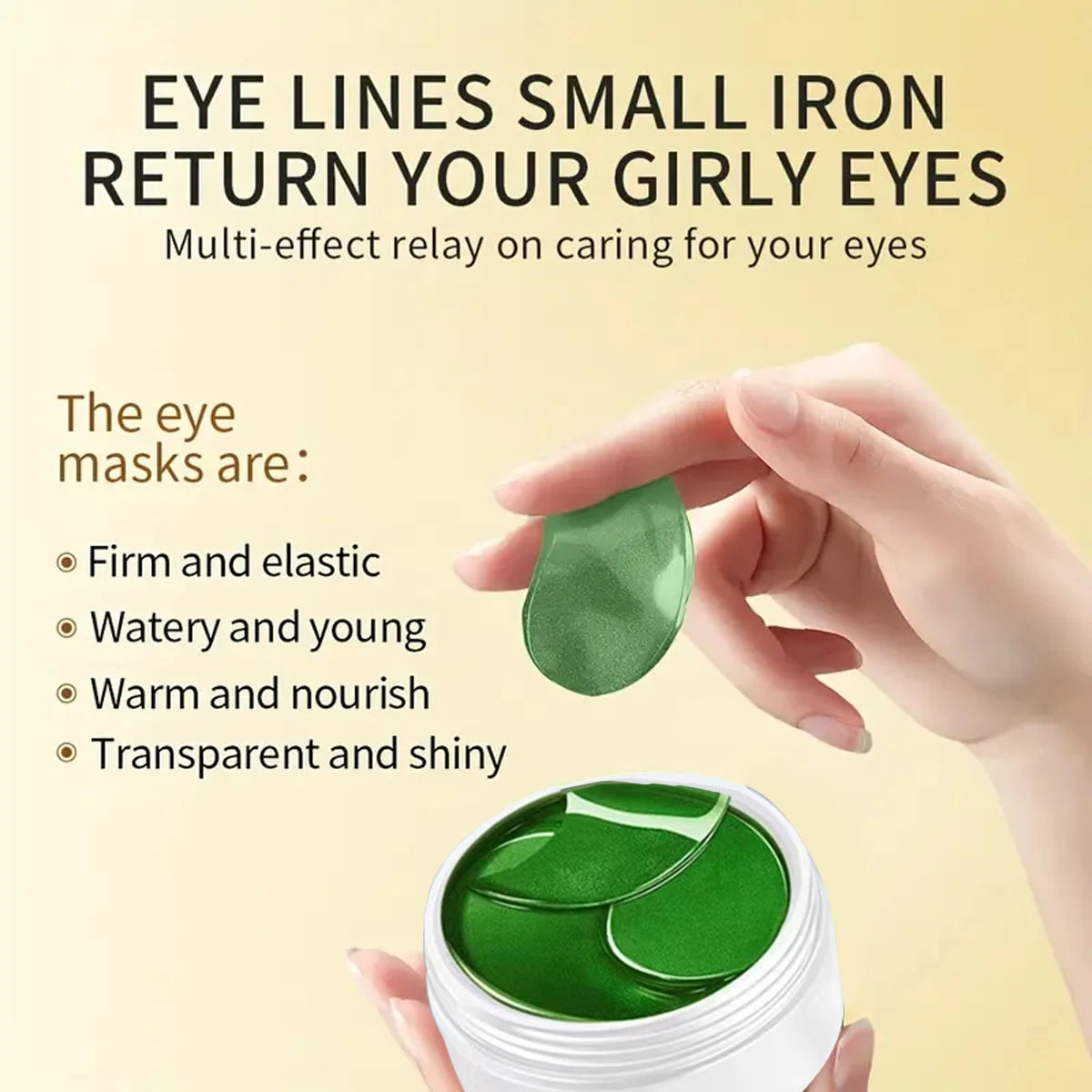 Collagen Eye Mask Patches – Dark Circles, Eye Bags & Wrinkle Relief | Moisturizing Firming Eye Care | 60 pcs