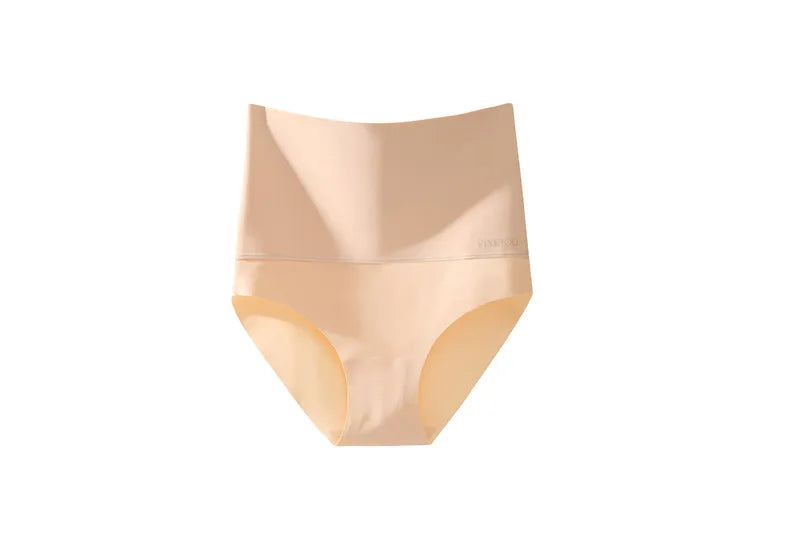 FINETOO Seamless High Waist Panties Women's Abdomen Hip Lift Briefs Body Shaping Lingerie Pants Plus Size Breathable Underwear