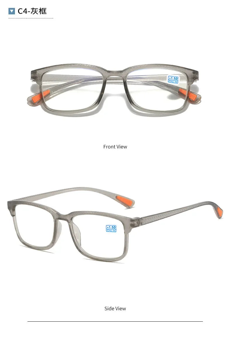Classic Rectangular Glasses for Men & Women | Myopia Options