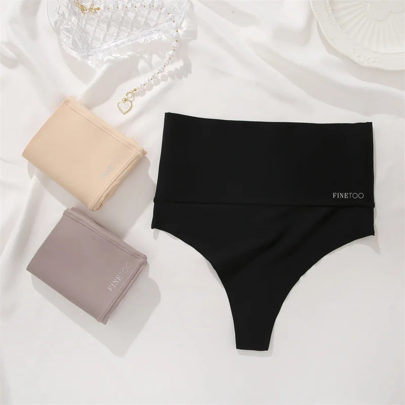High Waist Seamless Thong — Smooth Sculpting G-String Panties