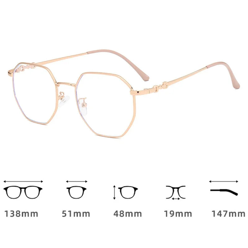 Photochromic Myopia Glasses | Rose Gold, Silver, Gold & Black