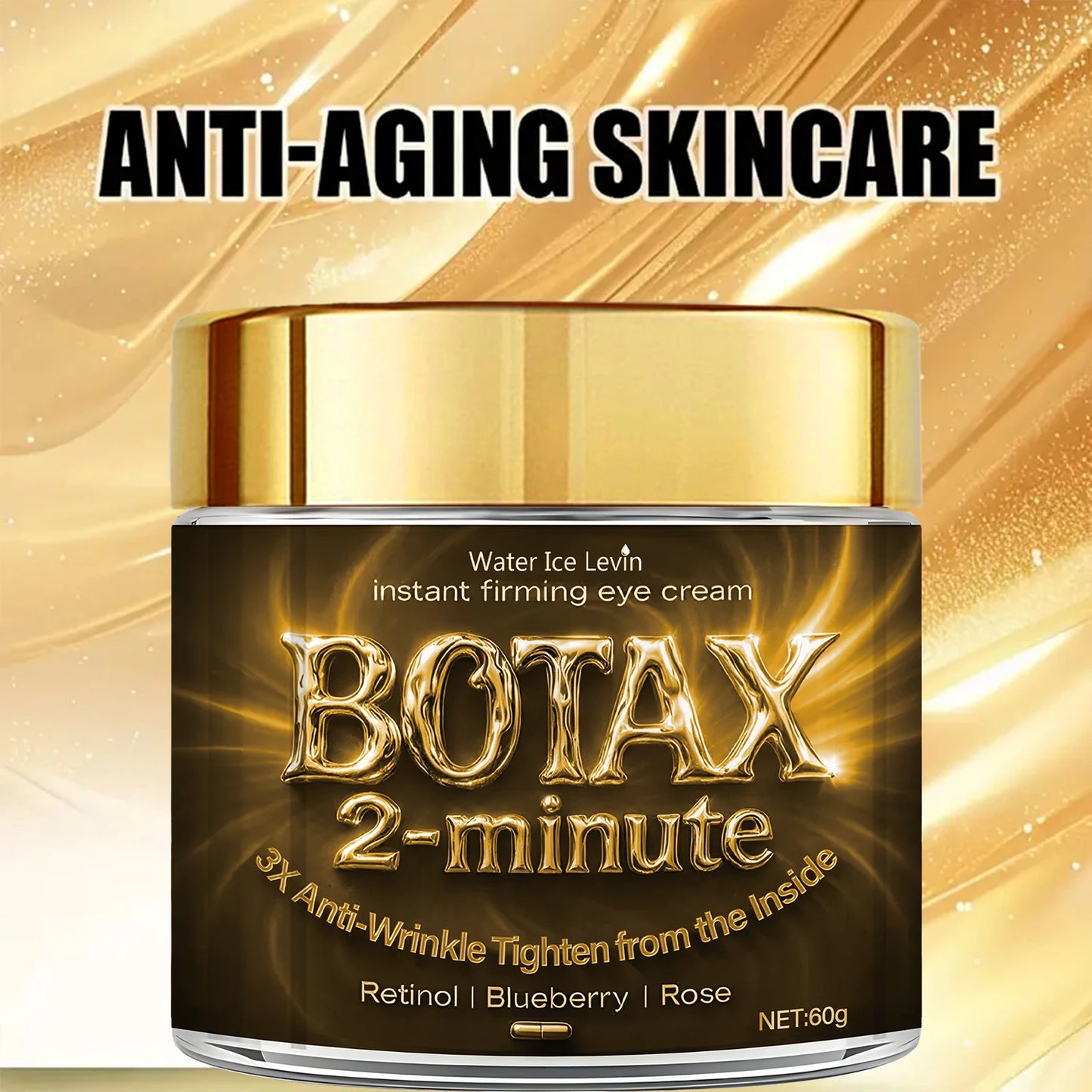 Retinol & Bee Venom Instant Firming Face Cream – 2-Minute Wrinkle Tightening & Deep Moisturizing | 60g
