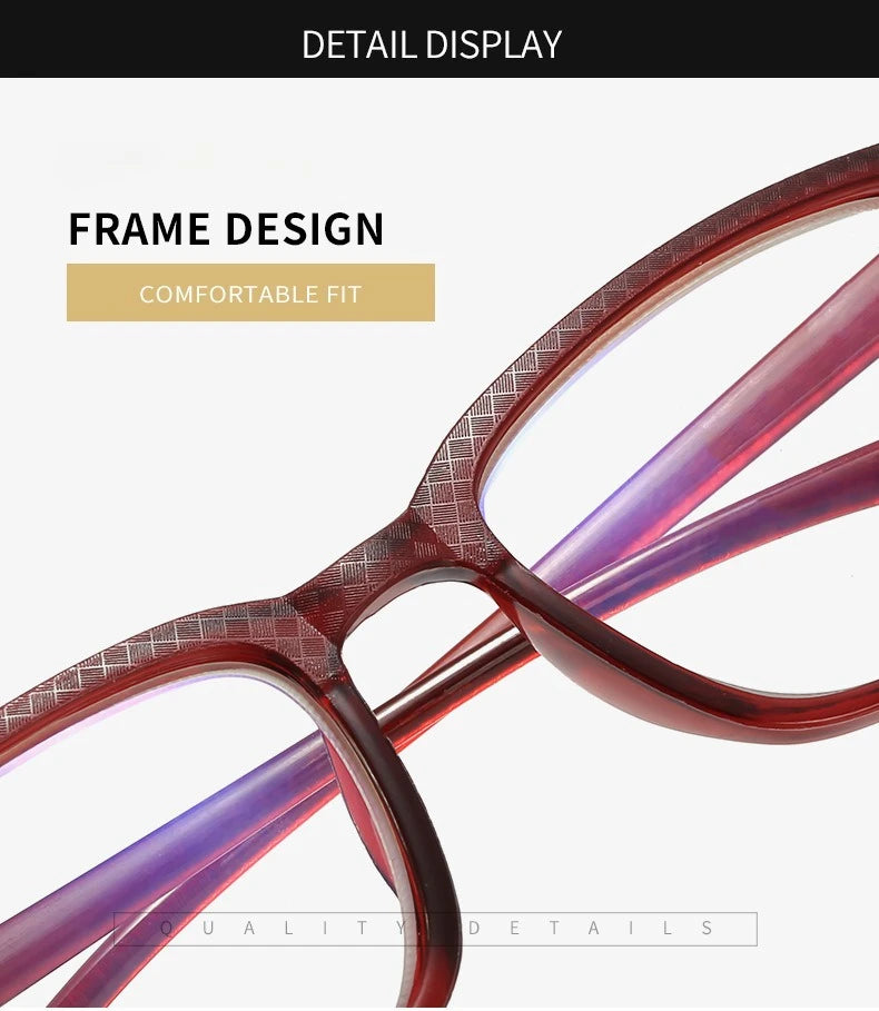 Classic Rectangular Glasses for Men & Women | Myopia Options