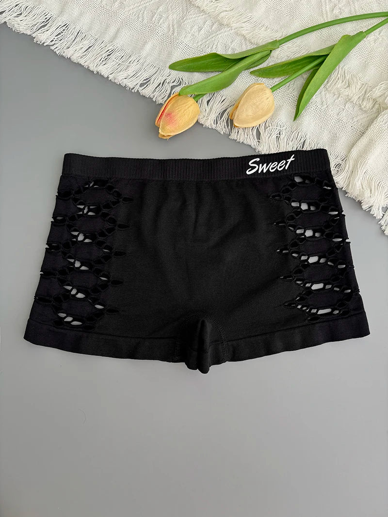 Seamless Mesh Boyshort Panties – No Show Underwear for Women | Sports & Everyday Comfort