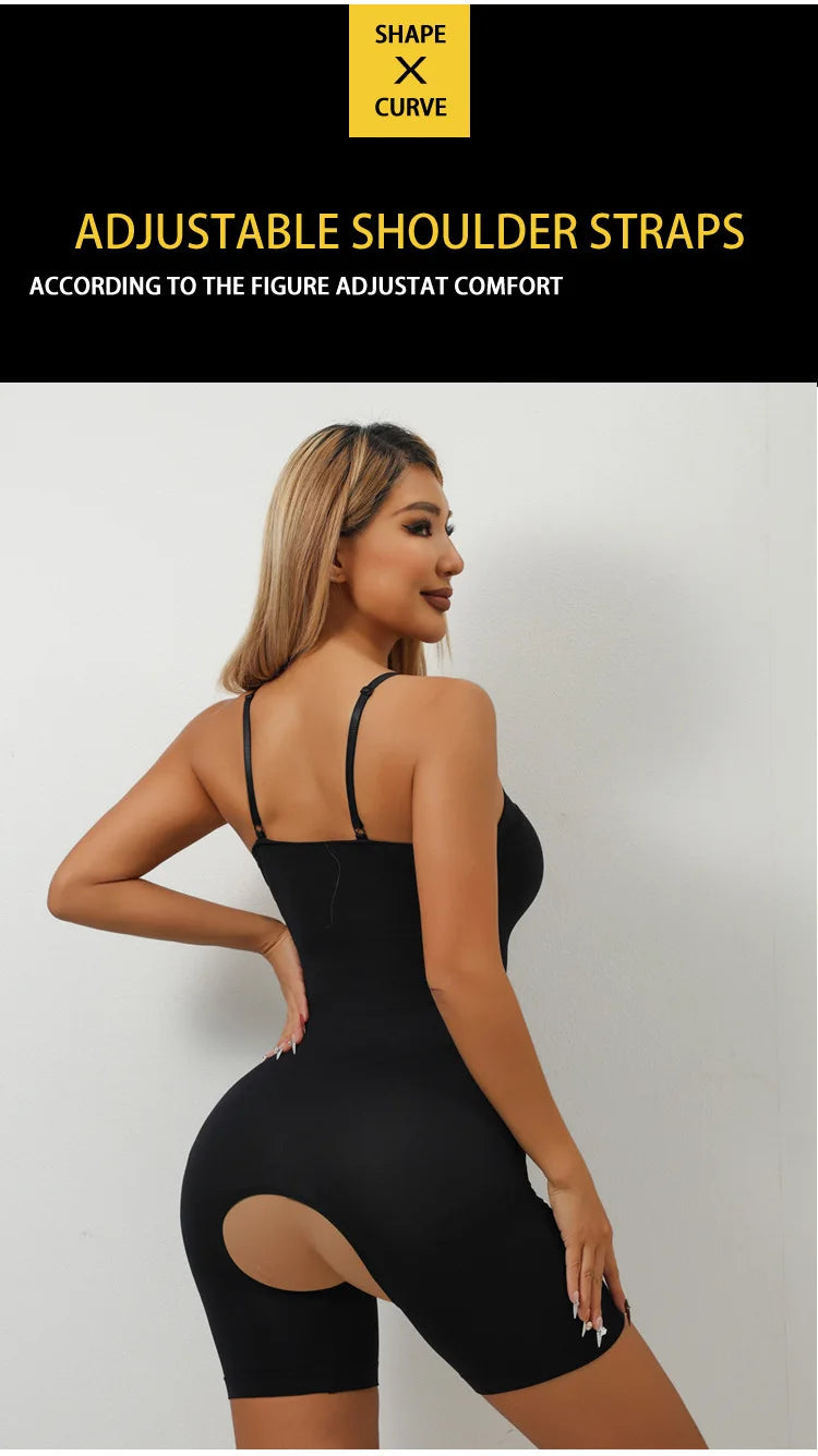 2026 NEW SEXY Women Tummy Control Full Body Shaper Seamless Open Crotch Shorts Waist Trainer Butt Lifter Slimming Underwear