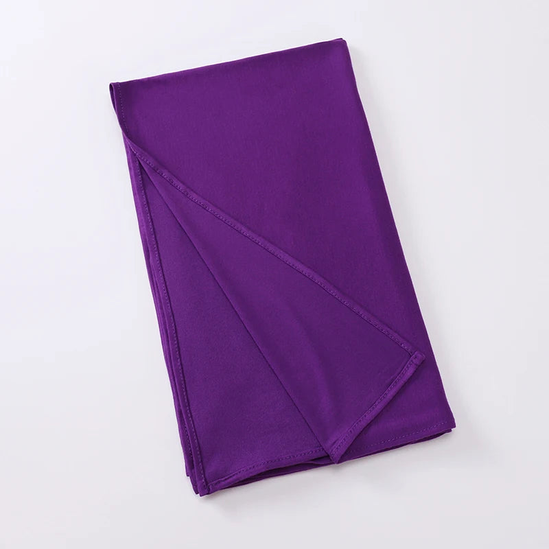 Premium Jersey Instant Hijab Good Stitch Stretchy Jersey Scarf Malaysia Wraps Plain Muslim Turban Headband Shawls Supplier