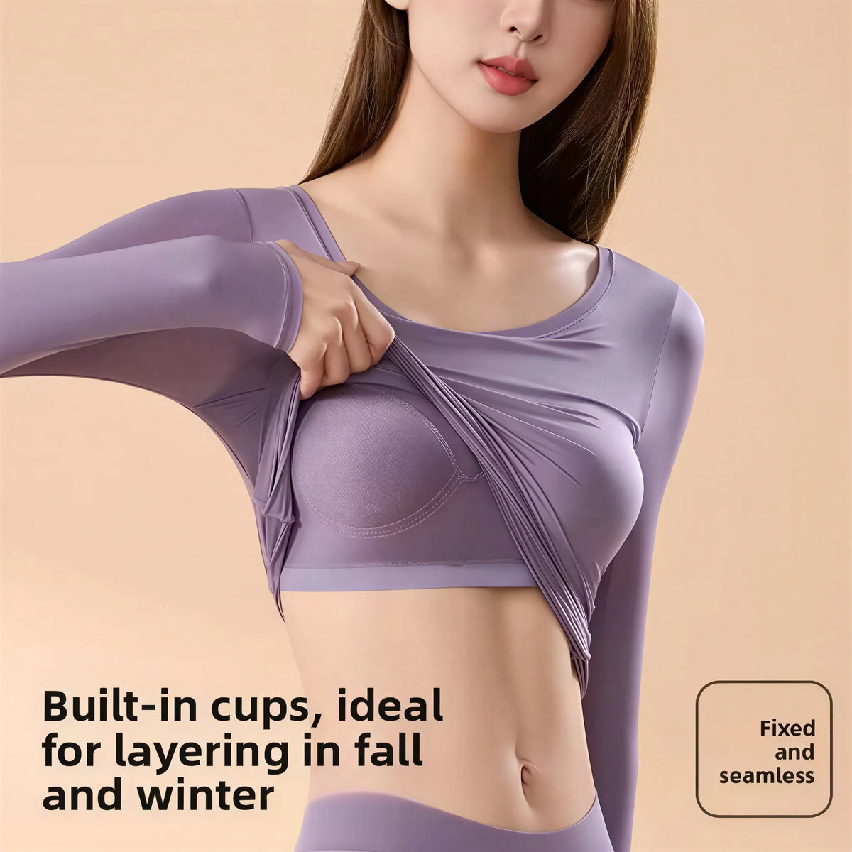 Thermal Underwear Set for Women – High-Elasticity Skin-Tight Warm Base Layer, Autumn/Winter (L–XL, 4 Colors)