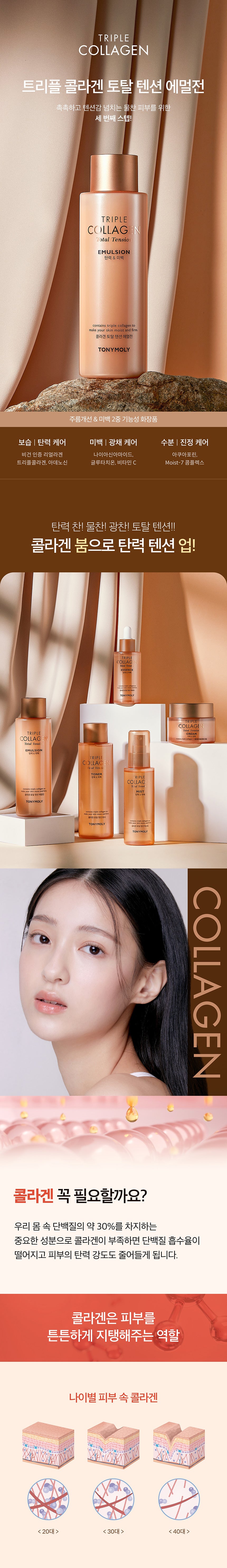 TONYMOLY Triple Collagen Emulsion – Facial Moisturizer