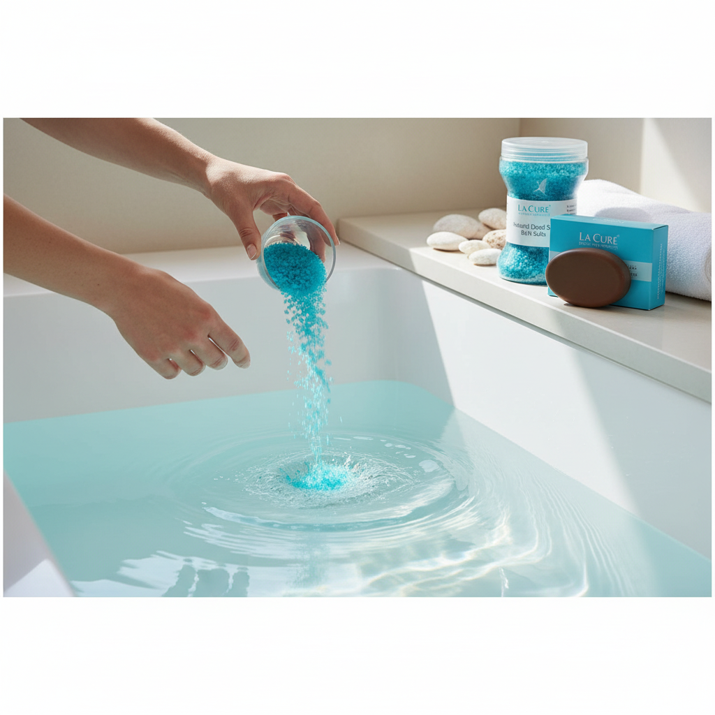 La Cure Blue Dead Sea Bath Salts & Mineral Mud Soap Duo – Ocean Spa Set