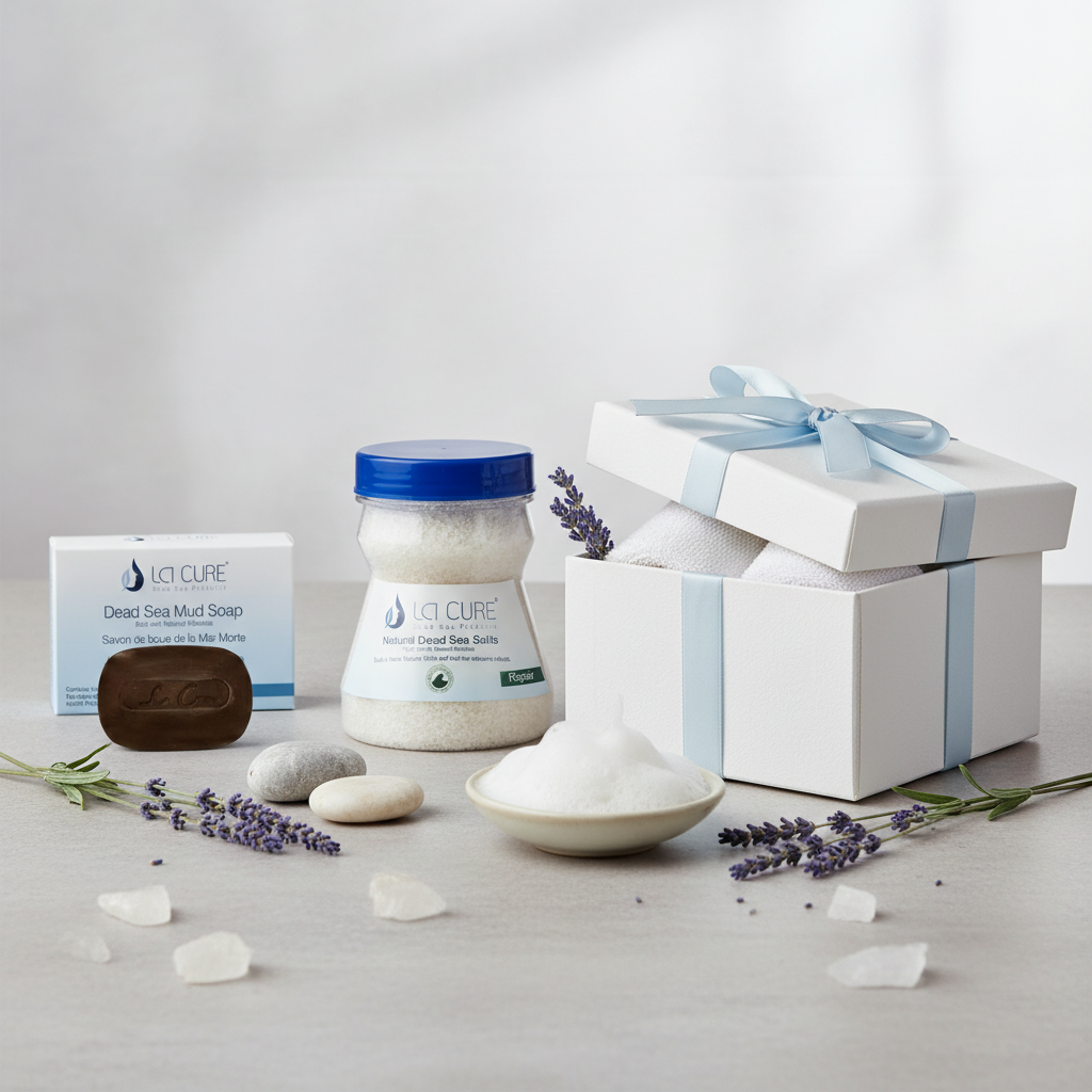 La Cure Dead Sea Bath Salt & Mineral Mud Soap Duo – Spa Body Care Set