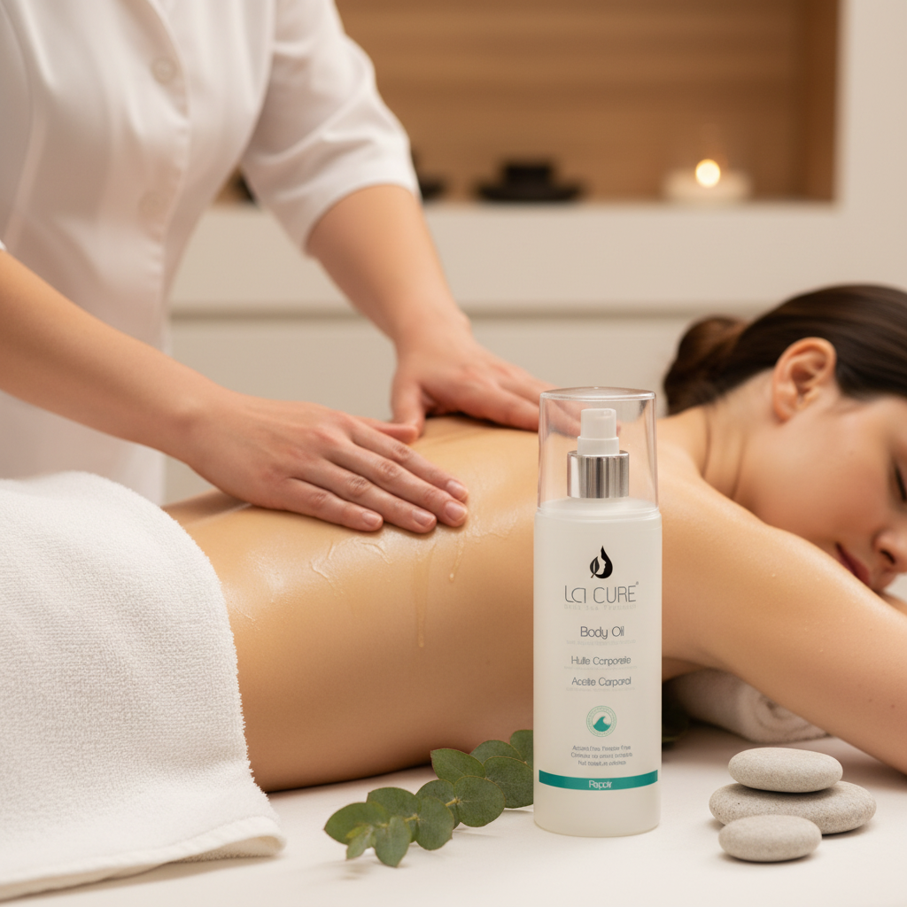 La Cure Dead Sea Body Oil – Moisturizing Massage Oil for Dry, Glowing Skin, 190ml