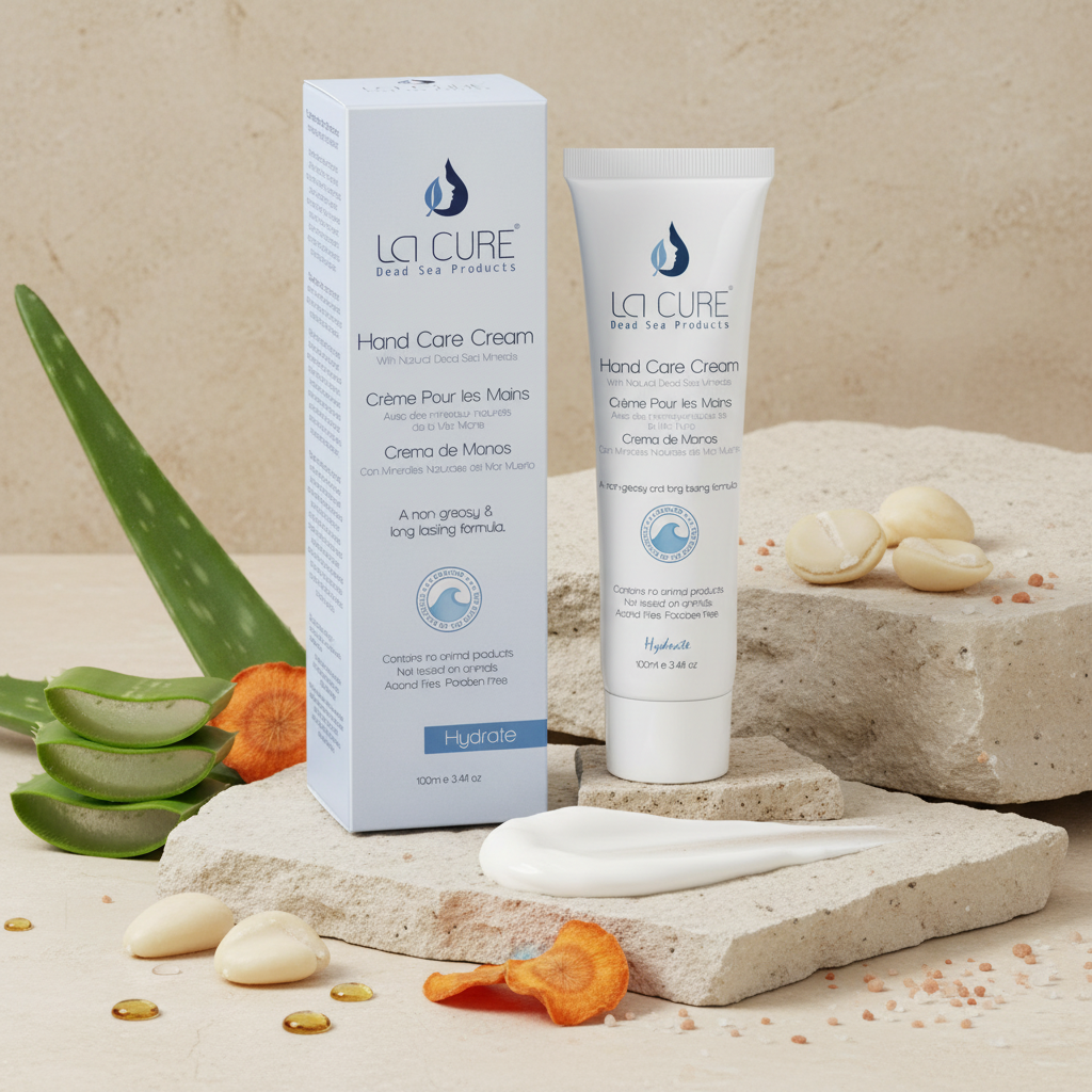 La Cure Dead Sea Hand Cream – Non-Greasy Moisturizer for Dry, Cracked Hands, 100ml