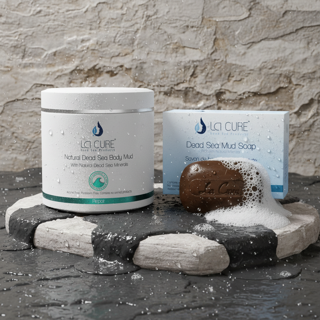 La Cure Dead Sea Mud Mask & Soap Set – Deep-Cleansing Face & Body Duo