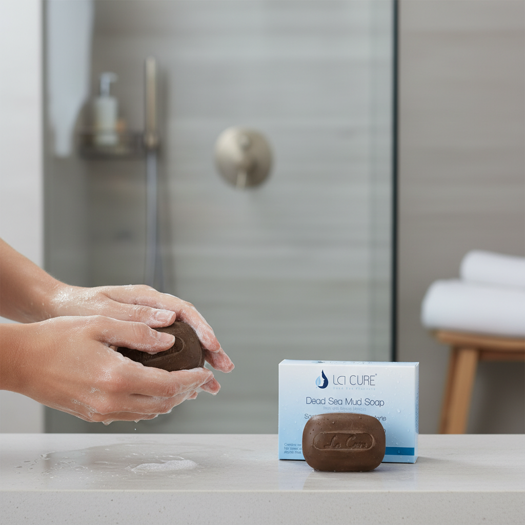 La Cure Dead Sea Mud Soap – Deep-Cleansing Face & Body Bar for Oily Skin, 90g