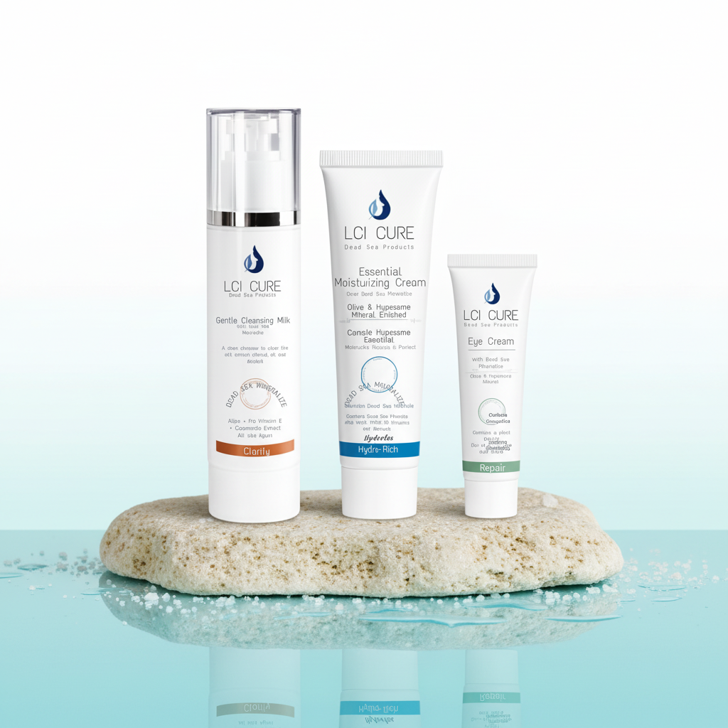 La Cure Dead Sea Royal Beauty Set – 3-Step Cleanse, Moisturize & Eye Care Routine