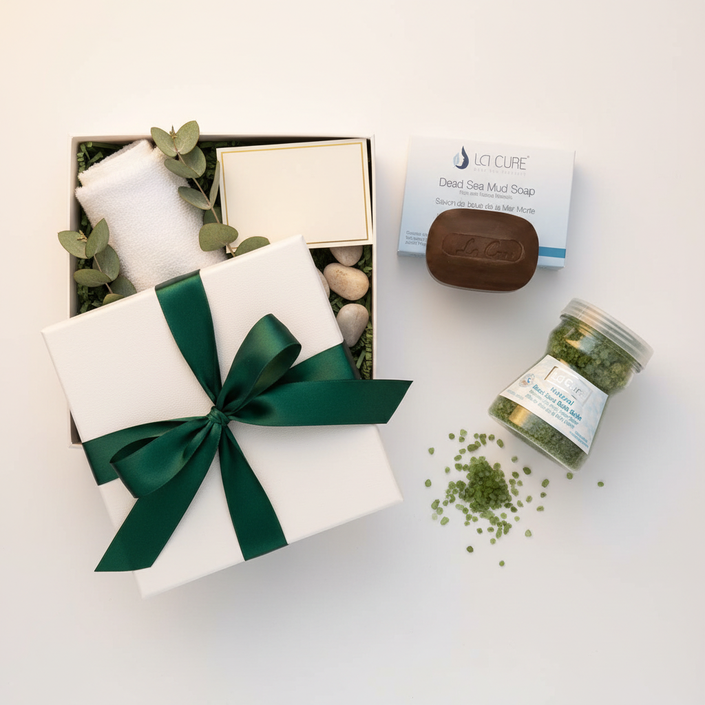 La Cure Green Dead Sea Bath Salts & Mineral Mud Soap Duo – Spa Body Care Set