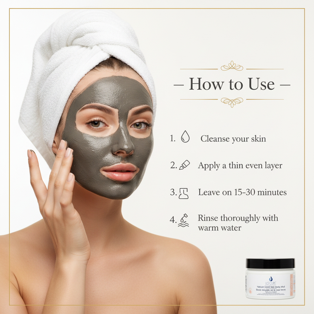 La Cure Authentic Dead Sea Mud Mask – Deep Pore Cleansing Clay for Face & Body, 400g