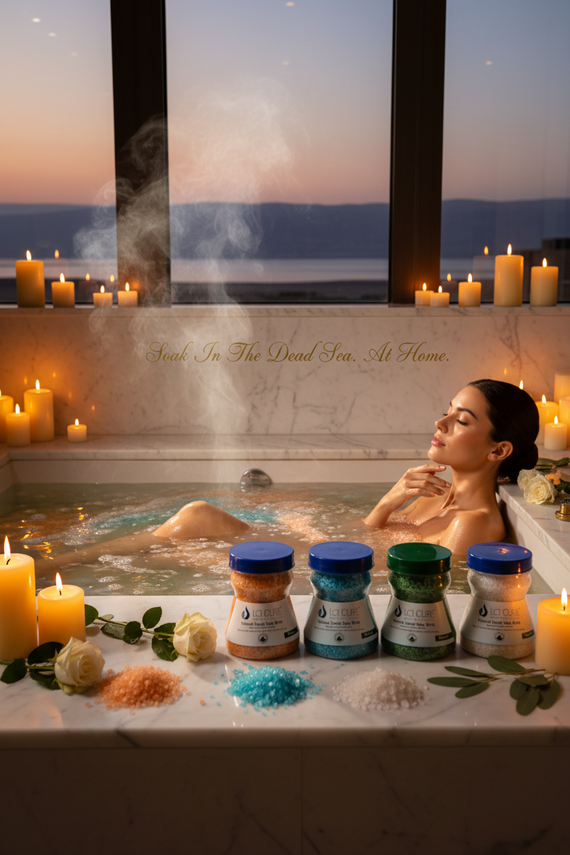 La Cure Dead Sea Salt Scrub & Mineral Mud Mask – 2-Step Body Spa Set, 2 x 400g