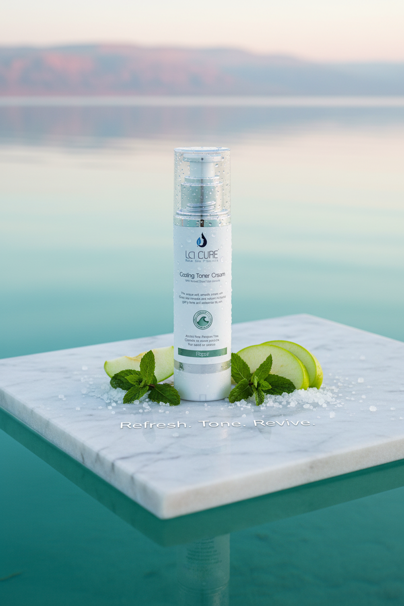 La Cure Dead Sea Cooling Toner Cream – Pore Minimizing, Firming & Aftershave Care, 100ml