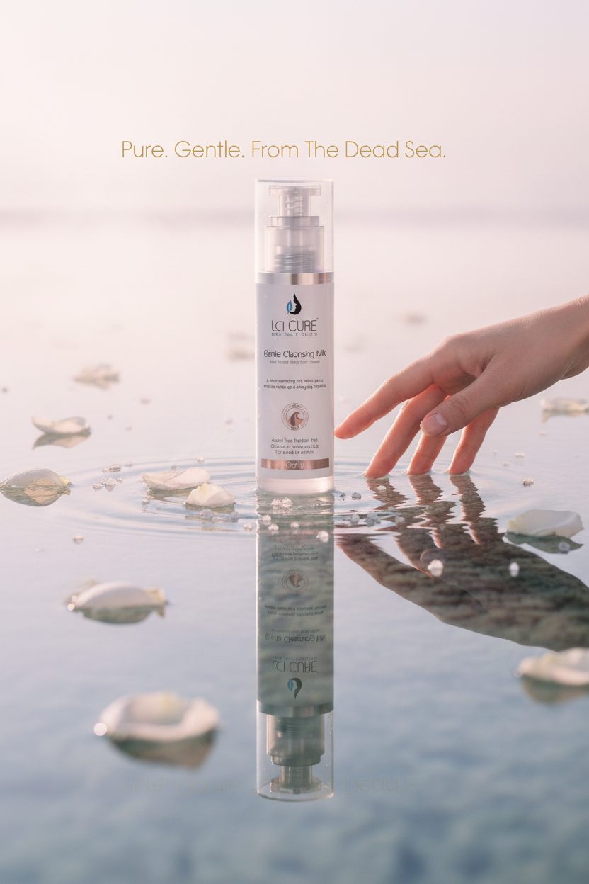 La Cure Dead Sea Gentle Cleansing Milk – Hydrating Makeup Remover for Sensitive Skin, 100ml